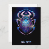 Blue Käfer Scarab Theatrales Poster Postkarte (Vorne/Hinten)