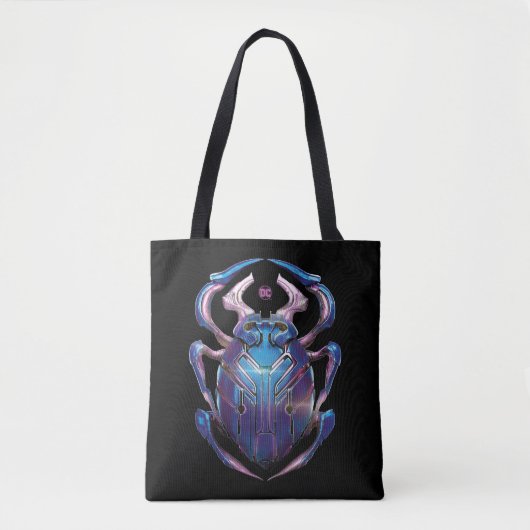 Blue Käfer Scarab Theatrales Poster Tasche (Vorderseite)