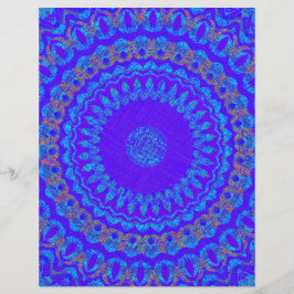 Blue Kaleidoscope Bulk Scrapbook Paper Pages Flyer