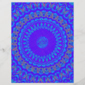 Blue Kaleidoscope Bulk Scrapbook Paper Pages Flyer (Hinten)
