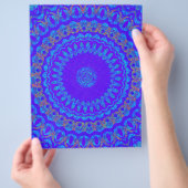 Blue Kaleidoscope Bulk Scrapbook Paper Pages Flyer (Hand)