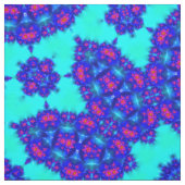 Blue Kaleidoscope Flourished Stoff (Muster)