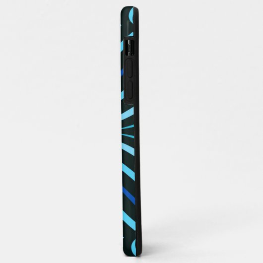 Blue Kaleidoskop Case-Mate iPhone Hülle (Hinten/Links)