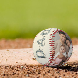 Blue Kariert Best Vater Ever First Vathday Foto Baseball