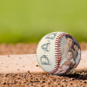 Blue Kariert Best Vater Ever First Vathday Foto Baseball