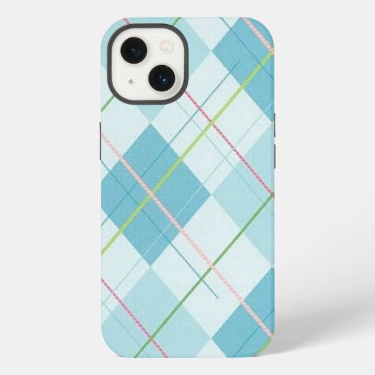 Blue Kariert Case Mate Tough Xtreme iPhone 6 Fall Hülle (Rückseite)