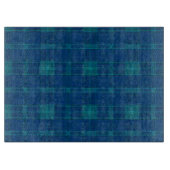 Blue Kariert Cutting Board Schneidebrett (Vorderseite)