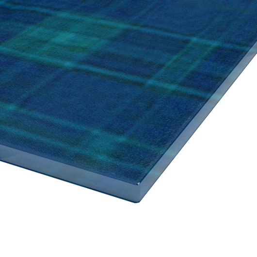 Blue Kariert Cutting Board Schneidebrett (Ecke)