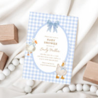 Blue Kariert Gose Duck Coquette Baby Dusche
