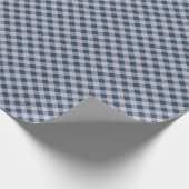 Blue Kariert Jedem Anlass Geschenkpapier (Ecke)