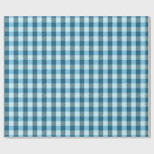 Blue Kariert Modern Simple Geschenkpapier (Flach)