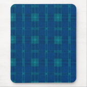 Blue Kariert Mouse Pad Mousepad (Vorne)