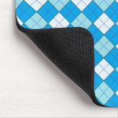 Blue Kariert Mousepad (Ecke)