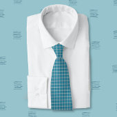 Blue Kariert Neck Tie Krawatte