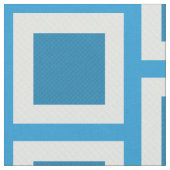 Blue Kariert Patchwork Fabric Stoff (Nahaufnahme)