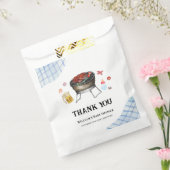 Blue Kariert Retro Country Baby Q Baby Dusche Geschenktütchen (Versiegelt)