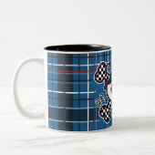 Blue Kariert Skull & Bones Boys Cup Kaffee Tasse (Links)