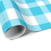 "Blue Kariert Wrapping Paper" Geschenkpapier (Rolleneckpunkt)