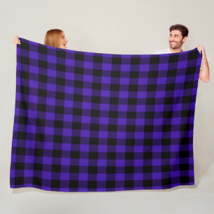 Blue Karo Fleece Blanket