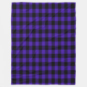 Blue Karo Fleece Blanket (Vorderseite)