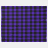 Blue Karo Fleece Blanket (Vorderseite (Horizontal))