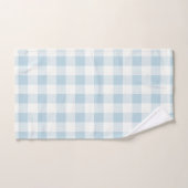 Blue Karo Gingham Pattern Badetuch Set (Handtuch)