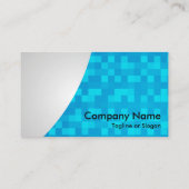 Blue Karo Swoop Visitenkarte (Rückseite)
