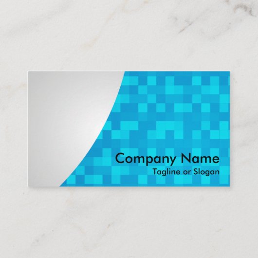 Blue Karo Swoop Visitenkarte (Rückseite)