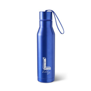 Blue Kate Monogramm Stahlflasche