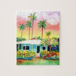 Blue Kauai Plantation Hütte Puzzle