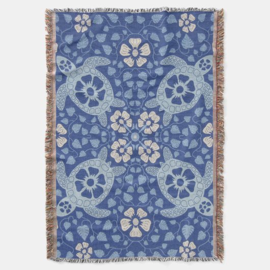 Blue Kauai Turtles Decke (Vorderseite Vertikal)