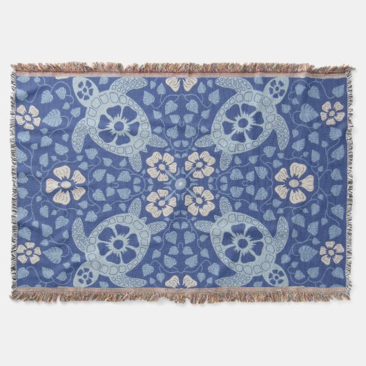 Blue Kauai Turtles Decke (Vorderseite)