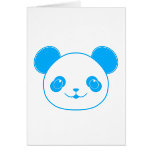Blue Kawaii Panda Bear