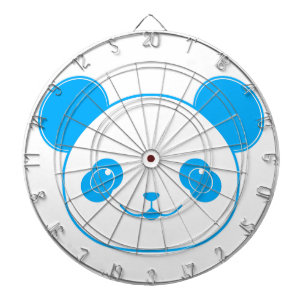 Blue Kawaii Panda Bear Dartscheibe