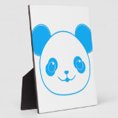 Blue Kawaii Panda Bear Fotoplatte (Seite)