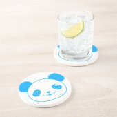 Blue Kawaii Panda Bear Getränkeuntersetzer (Seite)