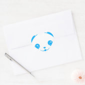 Blue Kawaii Panda Bear Herz-Aufkleber (Umschlag)