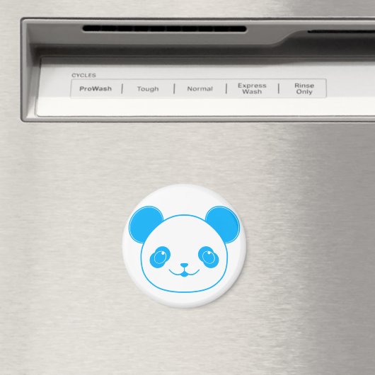 Blue Kawaii Panda Bear Magnet (In Situ (Geschirrspüler))