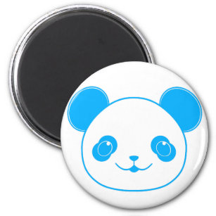Blue Kawaii Panda Bear Magnet