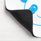 Blue Kawaii Panda Bear Mousepad (Ecke)