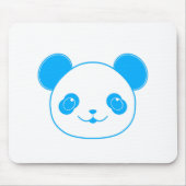 Blue Kawaii Panda Bear Mousepad (Vorne)