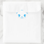 Blue Kawaii Panda Bear Stern-Aufkleber (Tasche)