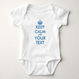 Blue KeepCalm Baby Säugling Strampler Jumpsuit