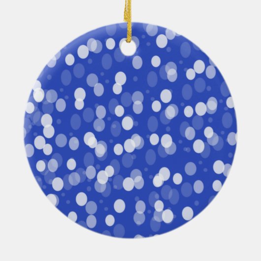 Blue Keramik Weihnachtsschmuck (Hinten)