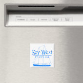 Blue Key West Sailing Magnet (In Situ (Geschirrspüler))