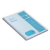 Blue Keyboard and Mouse Notebook Notizblock (Rechte Seite)