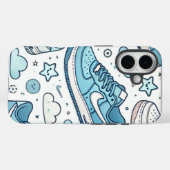 Blue Kicks | iPhone Hülle (Rückseite (Horizontal))