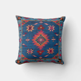 Blue Kilim Lumbar Pillows: Chic Addition Kissen