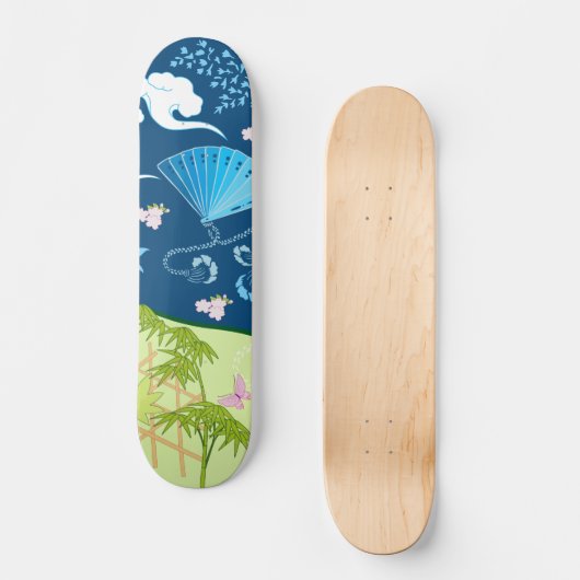 Blue Kimono Skateboard (Vorderseite)