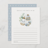 Blue Kinderzimmer Essential Advisor für Mum Baby S Begleitkarte (Vorne/Hinten)